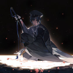 This is a pixiv picture whose title is 上弦.