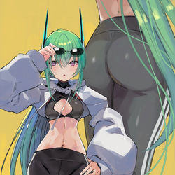 This is a pixiv picture whose title is レギンスかめちゃん。.