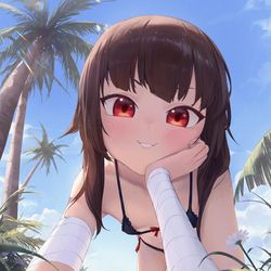 This is a pixiv picture whose title is めぐみん.