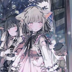 This is a pixiv picture whose title is TinyFox×適当緑コラボ キービジュアルイラスト.