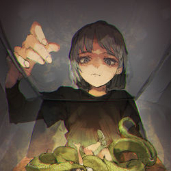 This is a pixiv picture whose title is 見てねーで助けろよ.