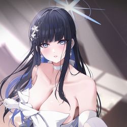 This is a pixiv picture whose title is 沙織(禮服).