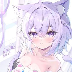 This is a pixiv picture whose title is 💜.