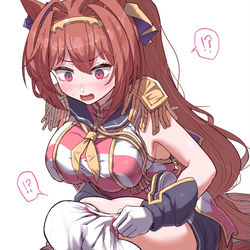 This is a pixiv picture whose title is サクラバクシンオー衣装のダスカ.