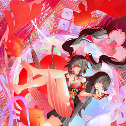 This is a pixiv picture whose title is 假面愉者-花火.
