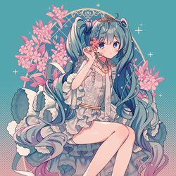 This is a pixiv picture whose title is 永遠の乙女.