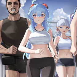 This is a pixiv picture whose title is 甘雨.