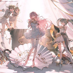 This is a pixiv picture whose title is The Birth of Gramophone Luka.