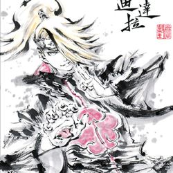 This is a pixiv picture whose title is 【極道畫師】迪達拉.