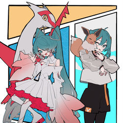 This is a pixiv picture whose title is ミクの日.