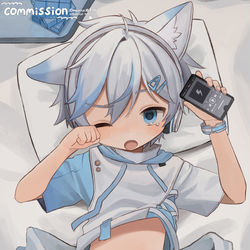 This is a pixiv picture whose title is 🛏️Waking up.