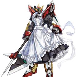 This is a pixiv picture whose title is メイドブレイバーン.