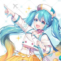 This is a pixiv picture whose title is ミクの日.