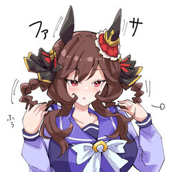 This is a pixiv picture whose title is 着替えて髪とかをファさぁってするジェンティルドンナ様.
