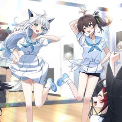 This is a pixiv picture whose title is 放課後のダンスレッスン.