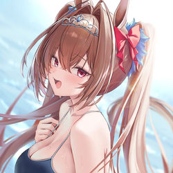 This is a pixiv picture whose title is スク水ダスカ.
