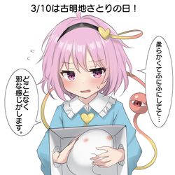 This is a pixiv picture whose title is 3/10は古明地さとりの日！.