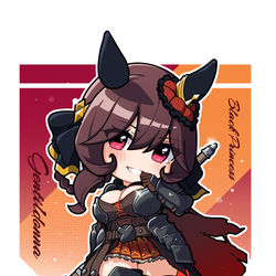 This is a pixiv picture whose title is 黒貴妃ジェンティルドンナ.