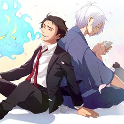This is a pixiv picture whose title is 【ゲ謎】映画疲れ様でした！.