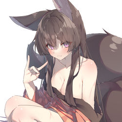 This is a pixiv picture whose title is 黒い狐.