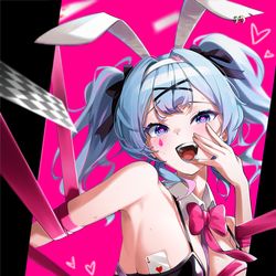 This is a pixiv picture whose title is Rabbit hole 🐰.