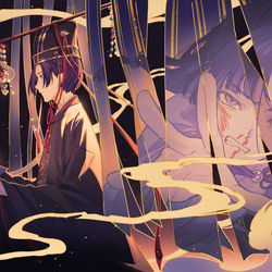 This is a pixiv picture whose title is 中祀.