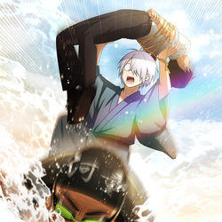 This is a pixiv picture whose title is 幸運EX＋＋＋バディによる哭倉村RTA⑩.