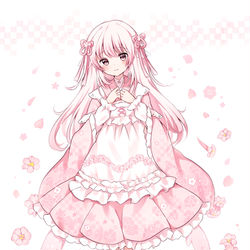 This is a pixiv picture whose title is skeb🌸.