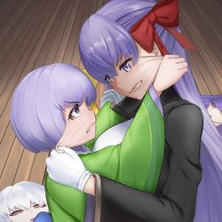 This is a pixiv picture whose title is 【request】BB and Kazuadrop.