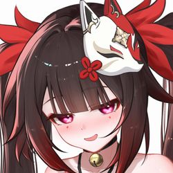 This is a pixiv picture whose title is 摸了个花火~.