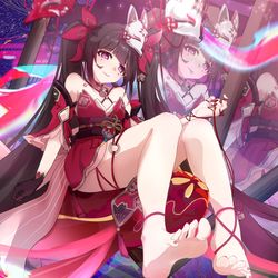 This is a pixiv picture whose title is 花火-愚者千面.