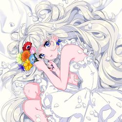 This is a pixiv picture whose title is 真っ白なキャンバス.