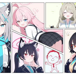 This is a pixiv picture whose title is アビドス廃校対策委員会.