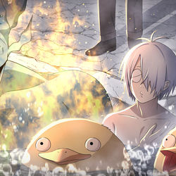This is a pixiv picture whose title is 幸運EX＋＋＋バディによる哭倉村RTA⑪.