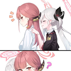 This is a pixiv picture whose title is 肩トントンほっぺツン.