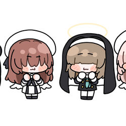 This is a pixiv picture whose title is 모브들.