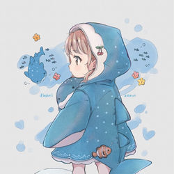 This is a pixiv picture whose title is ジンベイザメ.
