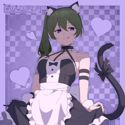 This is a pixiv picture whose title is ユーベル【猫耳メイドのすがた】.