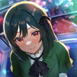 This is a pixiv picture whose title is 「デートみたいで少しドキドキしますね…」.
