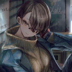 This is a pixiv picture whose title is ”23時15分　気温16度　村山商店前”.