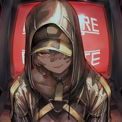 This is a pixiv picture whose title is ”23時34分　気温26度　ゲーセンでだけ会える悪友”.