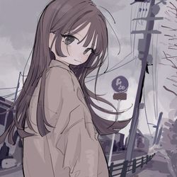 This is a pixiv picture whose title is くもり.