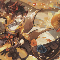 This is a pixiv picture whose title is 千织·繁花似锦.