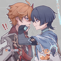 This is a pixiv picture whose title is 🫢.