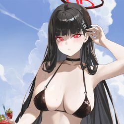 This is a pixiv picture whose title is 調月リオ.