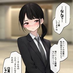 This is a pixiv picture whose title is センパイって鈍感なんですか？.