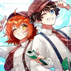 This is a pixiv picture whose title is 📘⚔📘.