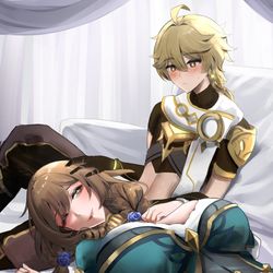 This is a pixiv picture whose title is Returning the favor.