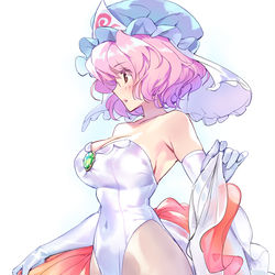 This is a pixiv picture whose title is 西行寺幽々子.