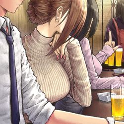 This is a pixiv picture whose title is こっそりボディタッチしてくる職場の同僚.